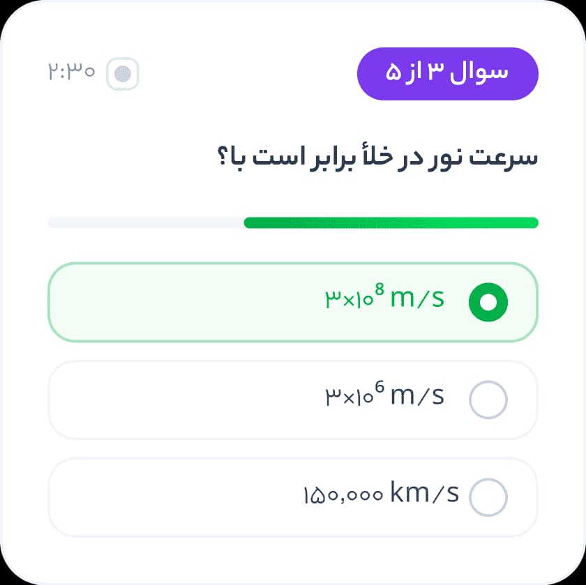 کارت حضور و غیاب لحظهای در کلاس آنلاین کلاسا